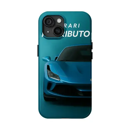 Ferrari F8 Tributo Blue Studio Front View