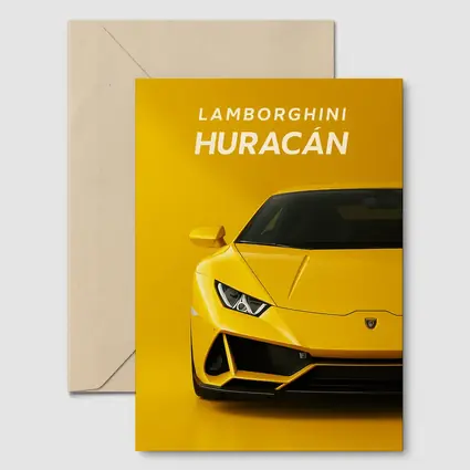 Lamborghini Huracan Yellow Front View