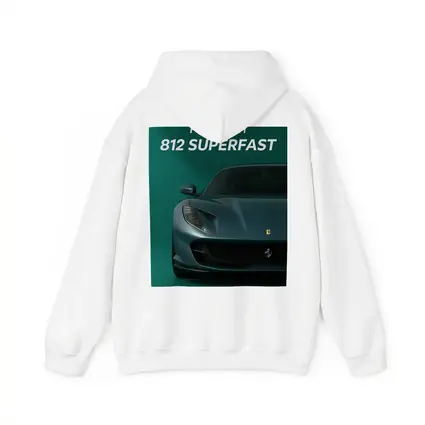 Ferrari 812 Superfast Green Background Art