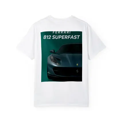 Ferrari 812 Superfast Green Background Art