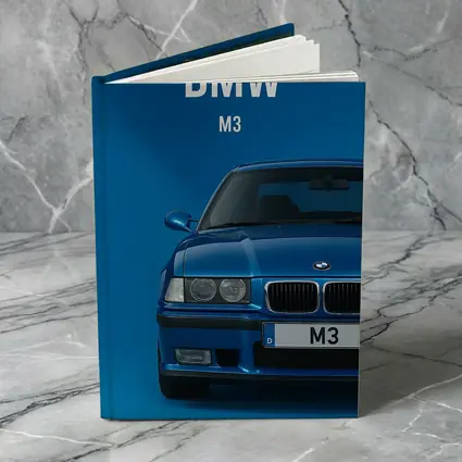 BMW M3 Blue Studio Front View