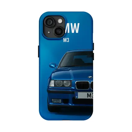 BMW M3 Blue Studio Front View