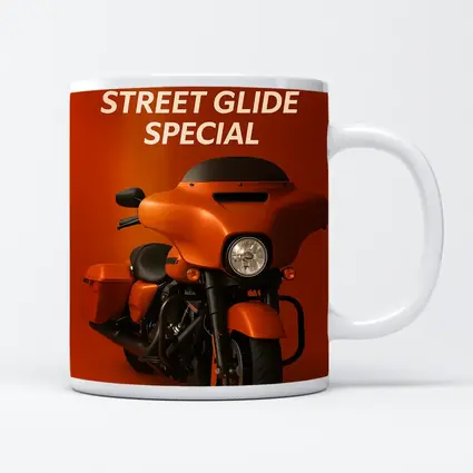 Harley Davidson Street Glide Special Orange Background