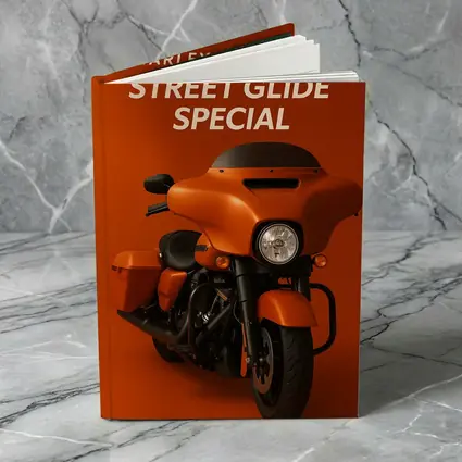 Harley Davidson Street Glide Special Orange Background