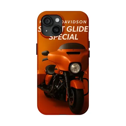 Harley Davidson Street Glide Special Orange Background