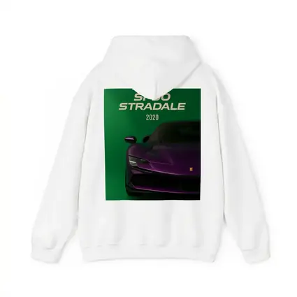 Ferrari SF90 Stradale Purple Green Background