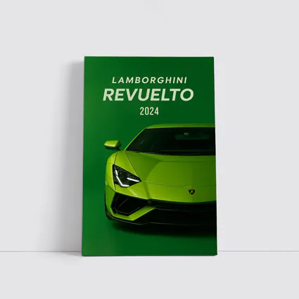Lamborghini Revuelto Green Supercar Front View