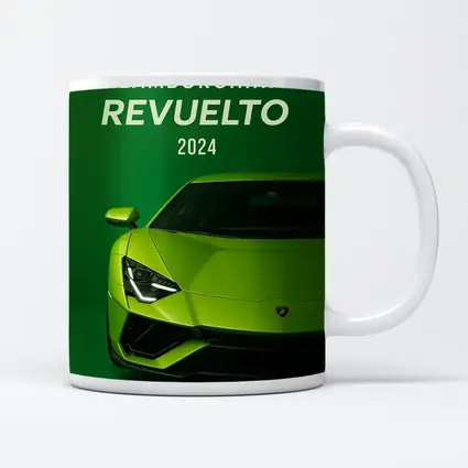 Lamborghini Revuelto Green Supercar Front View