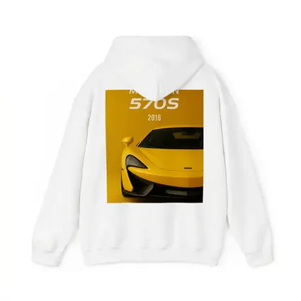 McLaren 570S 2016 Yellow Supercar Front View