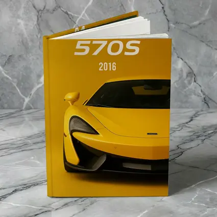 McLaren 570S 2016 Yellow Supercar Front View