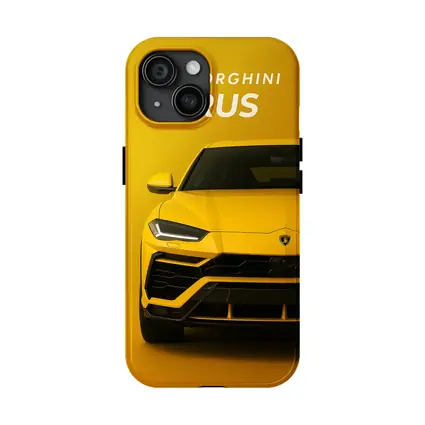 Lamborghini Urus Yellow Front View Art