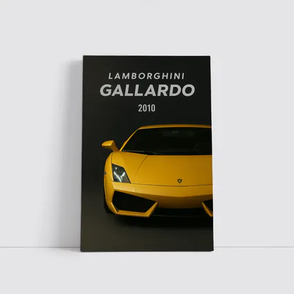 Lamborghini Gallardo Yellow Front View Dark