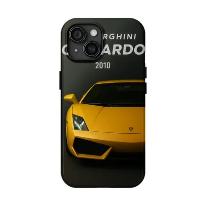 Lamborghini Gallardo Yellow Front View Dark