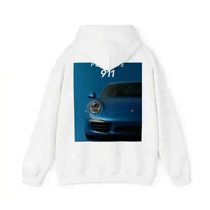 Porsche 911 Blue Studio Front View