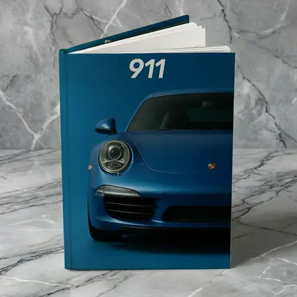 Porsche 911 Blue Studio Front View