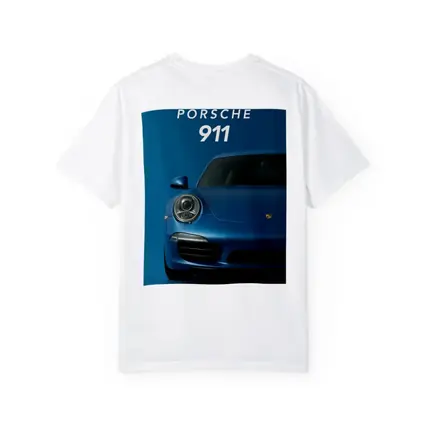 Porsche 911 Blue Studio Front View