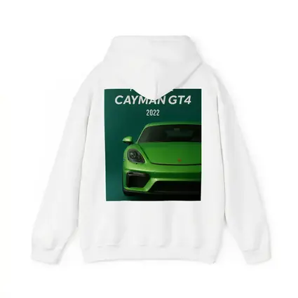 Porsche Cayman GT4 Green Front View