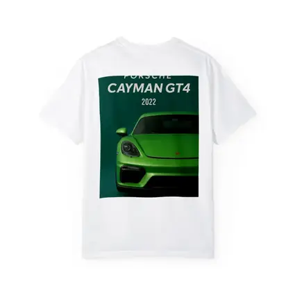 Porsche Cayman GT4 Green Front View