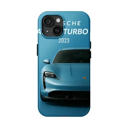 Porsche Taycan Turbo S Blue Front View