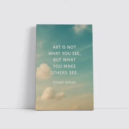 Edgar Degas Art Quote Sky Background