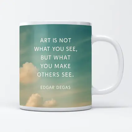Edgar Degas Art Quote Sky Background