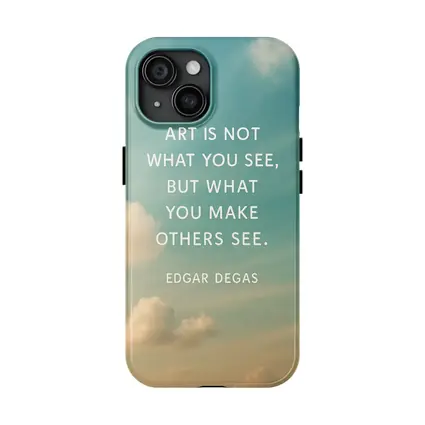 Edgar Degas Art Quote Sky Background