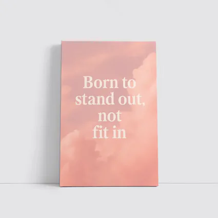 Born To Stand Out Not Fit In