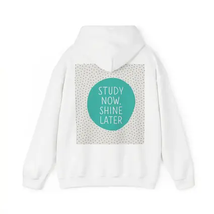 Study Now Shine Later Teal Polka Dot