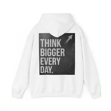 Think Bigger Every Day Chalkboard Motivational Art