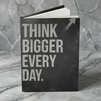 Think Bigger Every Day Chalkboard Motivational Art