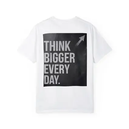 Think Bigger Every Day Chalkboard Motivational Art