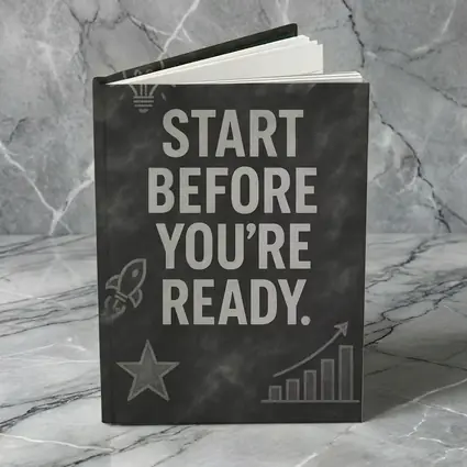 Start Before You Are Ready Chalkboard Quote