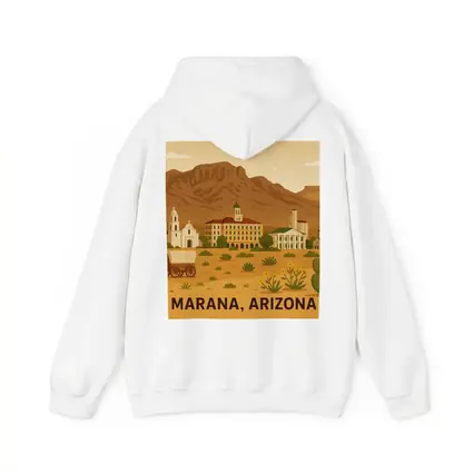 Marana Arizona Desert Town Illustration Art