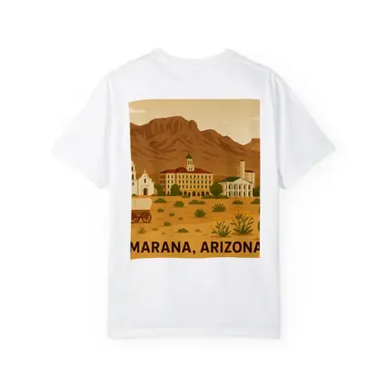 Marana Arizona Desert Town Illustration Art