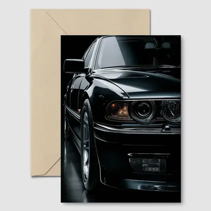 BMW M5 Black Studio Dark Background