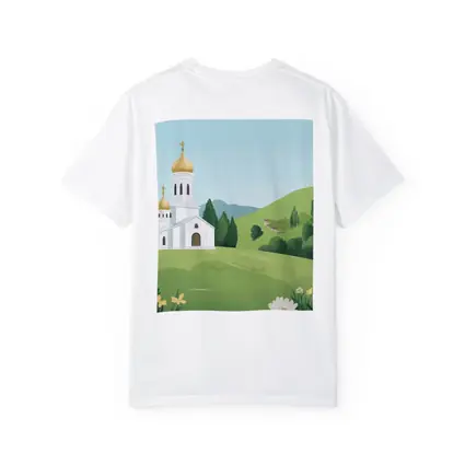 Orthodox Church Golden Domes Green Hills