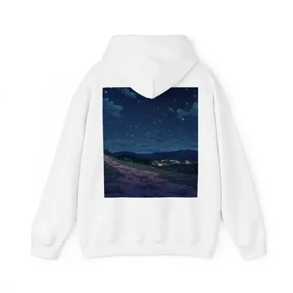 Jesus Cross Anime Night Sky Hill