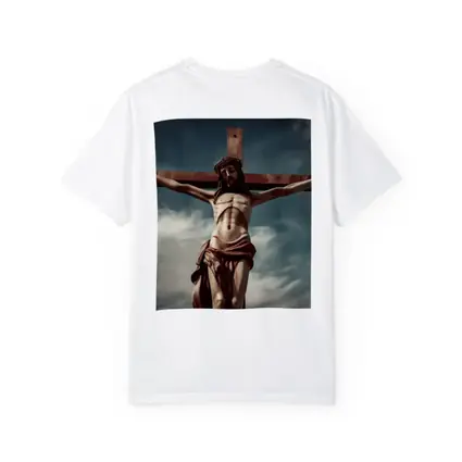 Jesus Christ Crucifixion Statue Dramatic Sky