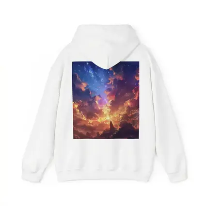 Anime Fantasy Sky Lone Figure Glowing Clouds