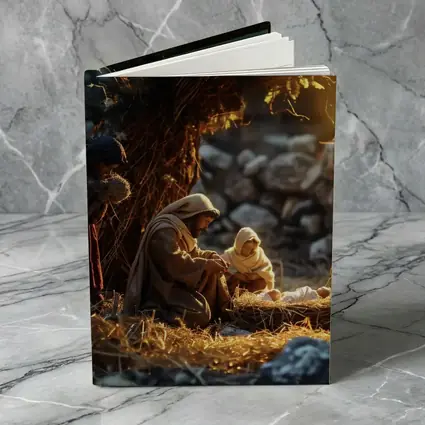 Nativity Scene Birth of Jesus Warm Light