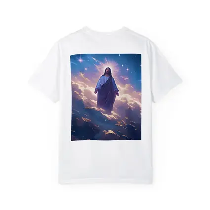 Jesus Christ Ascending Among Stars and Clouds