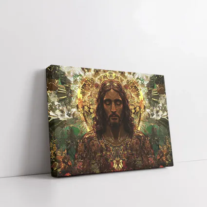 Jesus Christ Golden Halo Divine Art