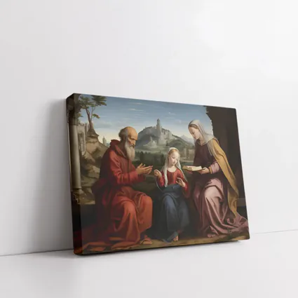 Renaissance Holy Family Classical Landscape Painting