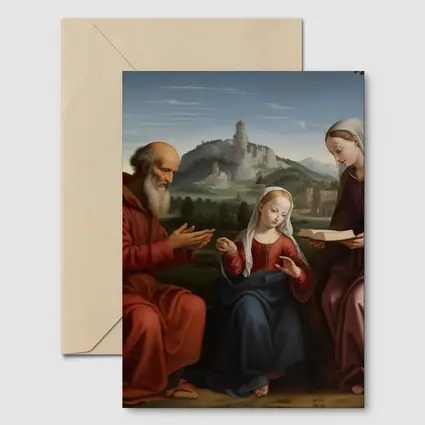 Renaissance Holy Family Classical Landscape Painting