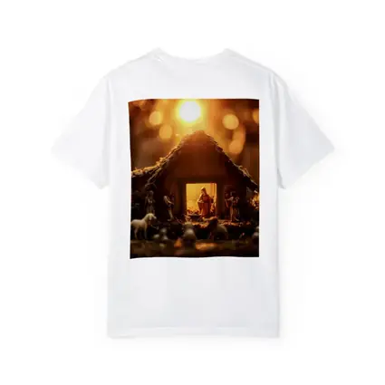 Nativity Scene Manger Warm Golden Light