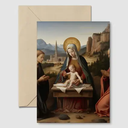 Madonna Child Saints Renaissance Religious Painting