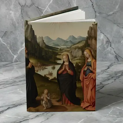 Renaissance Holy Family Landscape Religious Painting