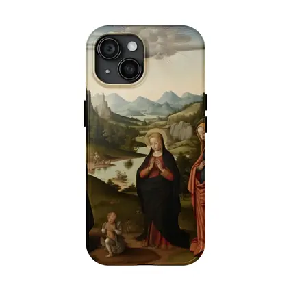 Renaissance Holy Family Landscape Religious Painting