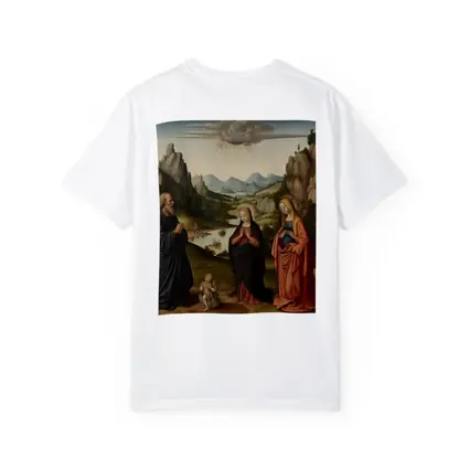Renaissance Holy Family Landscape Religious Painting
