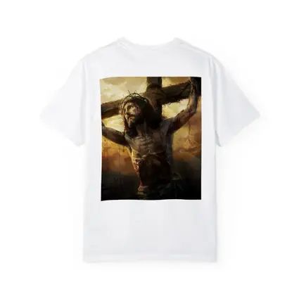 Jesus Christ Crucifixion Golden Sky Art